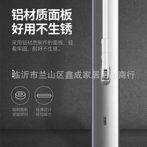 现货60cm大号平板拖把 铝板伸缩免手洗尘推 家用懒人平板拖把