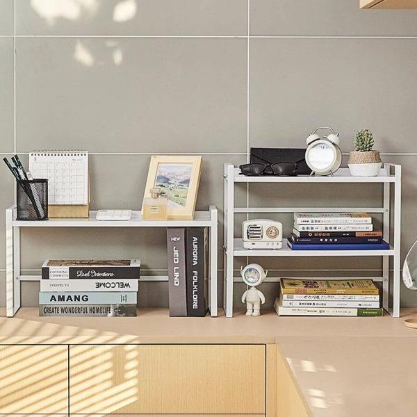 桌面置物架多层书桌收纳小架子办公桌铁艺分层整理架宿舍简易书架,收纳整理,书桌收纳置物架,淘宝优惠券,粉丝福利购,淘宝优惠卷