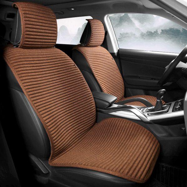 冬季亚麻坐垫通用正四季通用服汽车垫加厚帖型板舒适车座椅套保护