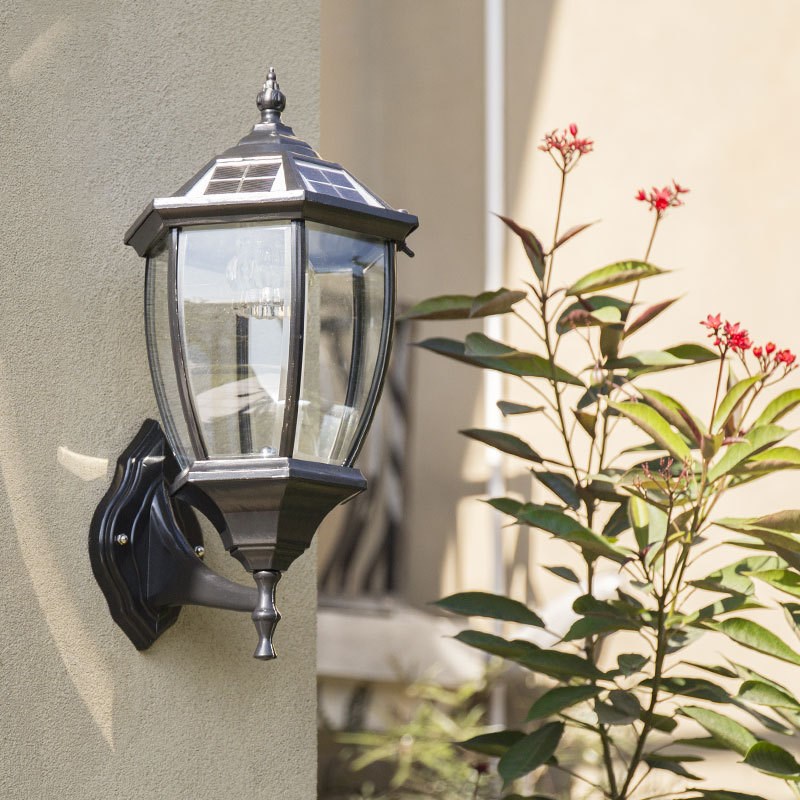 壁灯太阳能户外庭院灯欧式t防水阳台灯别墅花园过道灯门柱灯墙壁
