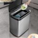 式 大容量分类垃圾桶家用客厅干湿分离自动电动感应智能厨房不锈钢
