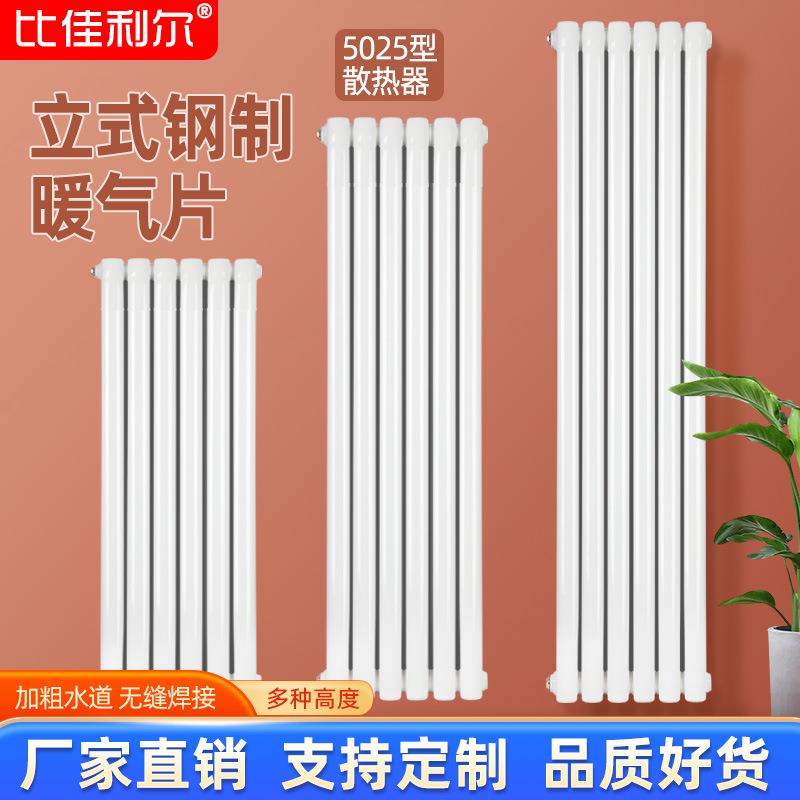 立式暖气片家用集中供暖水暖散热片壁挂炉暖气片钢二大水道散热器