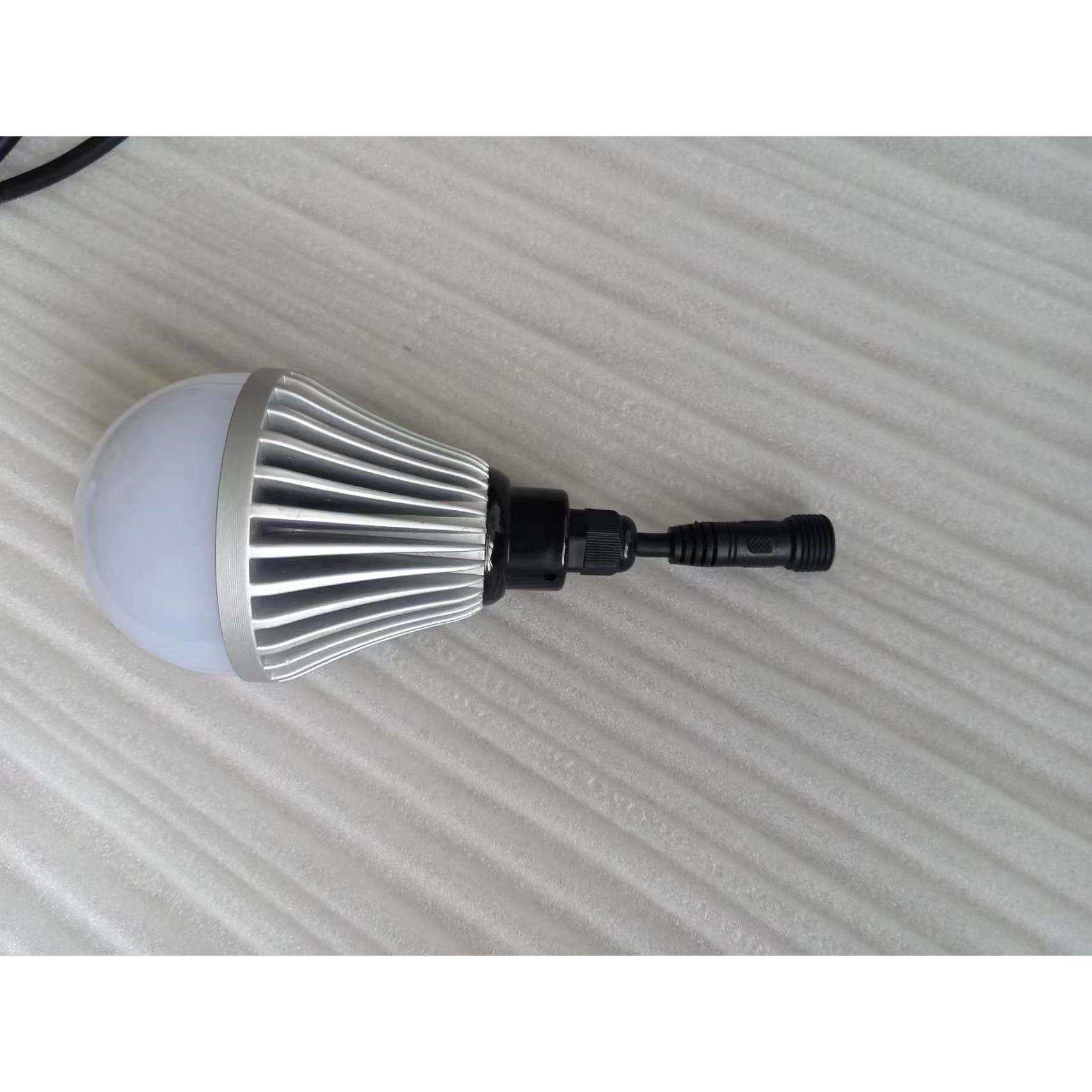 户外防水LED彩灯圆球低压球泡灯led带线灯造船矿井隧道施工照明灯