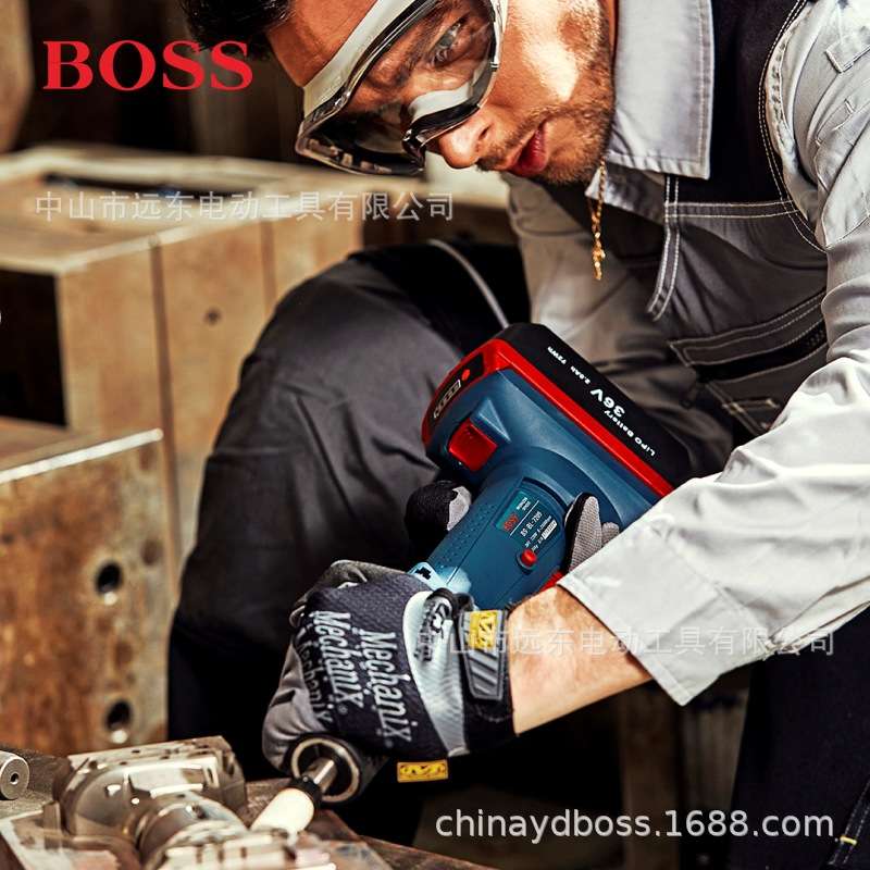 BOSS波士36V无刷电磨机模具抛光电磨头小型直磨机手持打磨机雕刻
