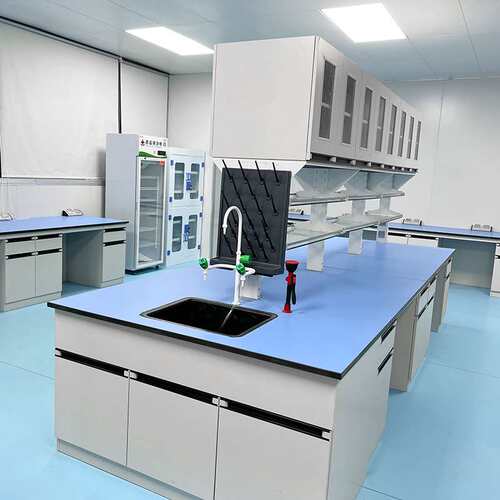 实验室工作台钢木实验台理化板操作台全钢试验台物理化学实验桌