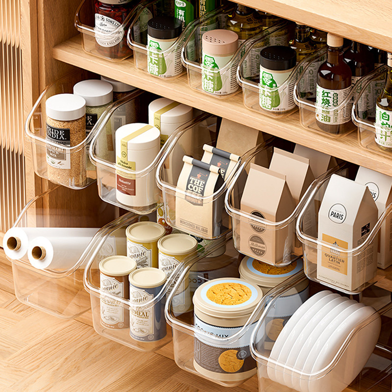 透明收纳盒学生桌面书本文具带轮收纳筐办公室文件杂物抽拉置物架,收纳整理,桌面收纳盒,淘宝优惠券,粉丝福利购,淘宝优惠卷