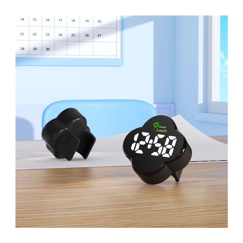 四叶草静音LED计时中性笔套