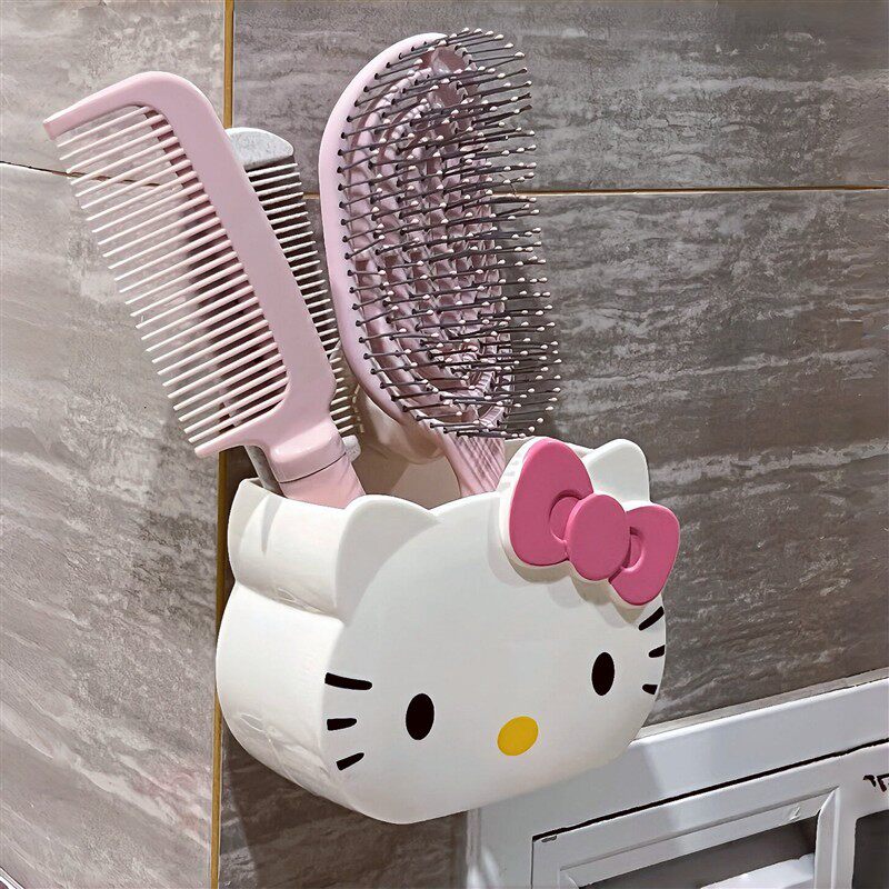 哈喽Kitty免打孔浴室收纳架