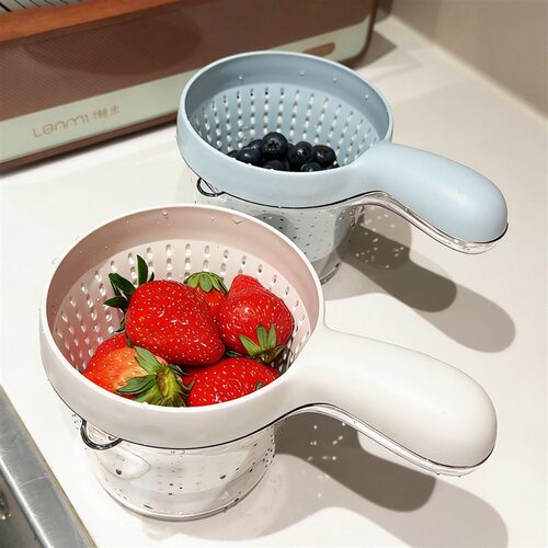 食品级双层洗果筛盆淘米沥水篮