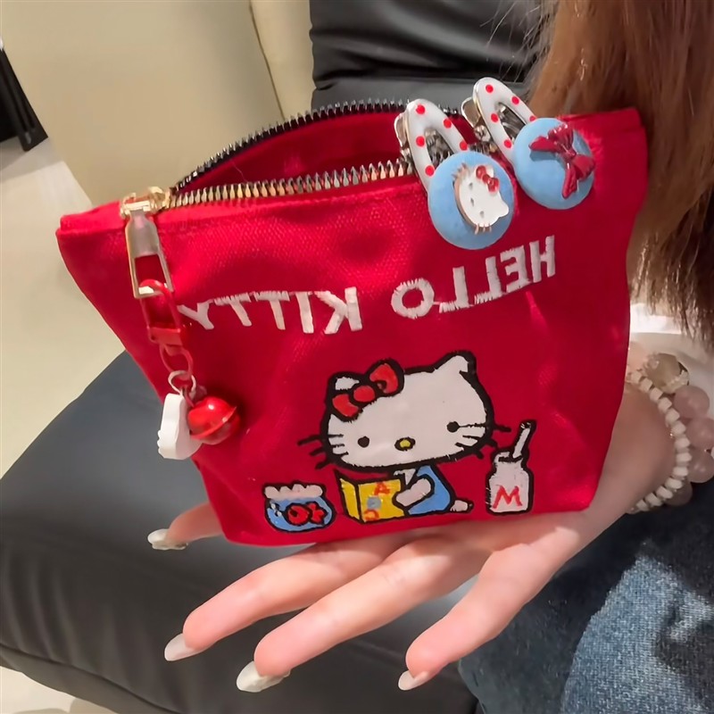 可爱小猫高颜值便携零钱化妆包