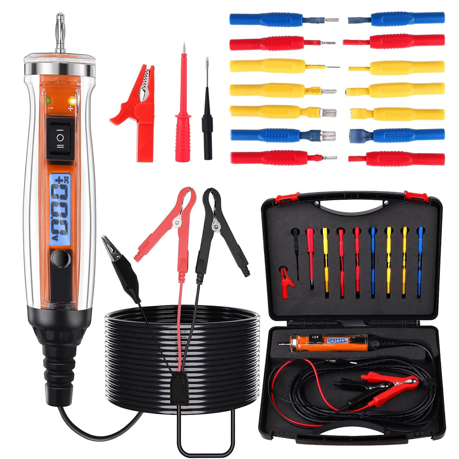 跨境NS-822A汽车检测笔验电笔汽车维修端子组合工具3-60V
