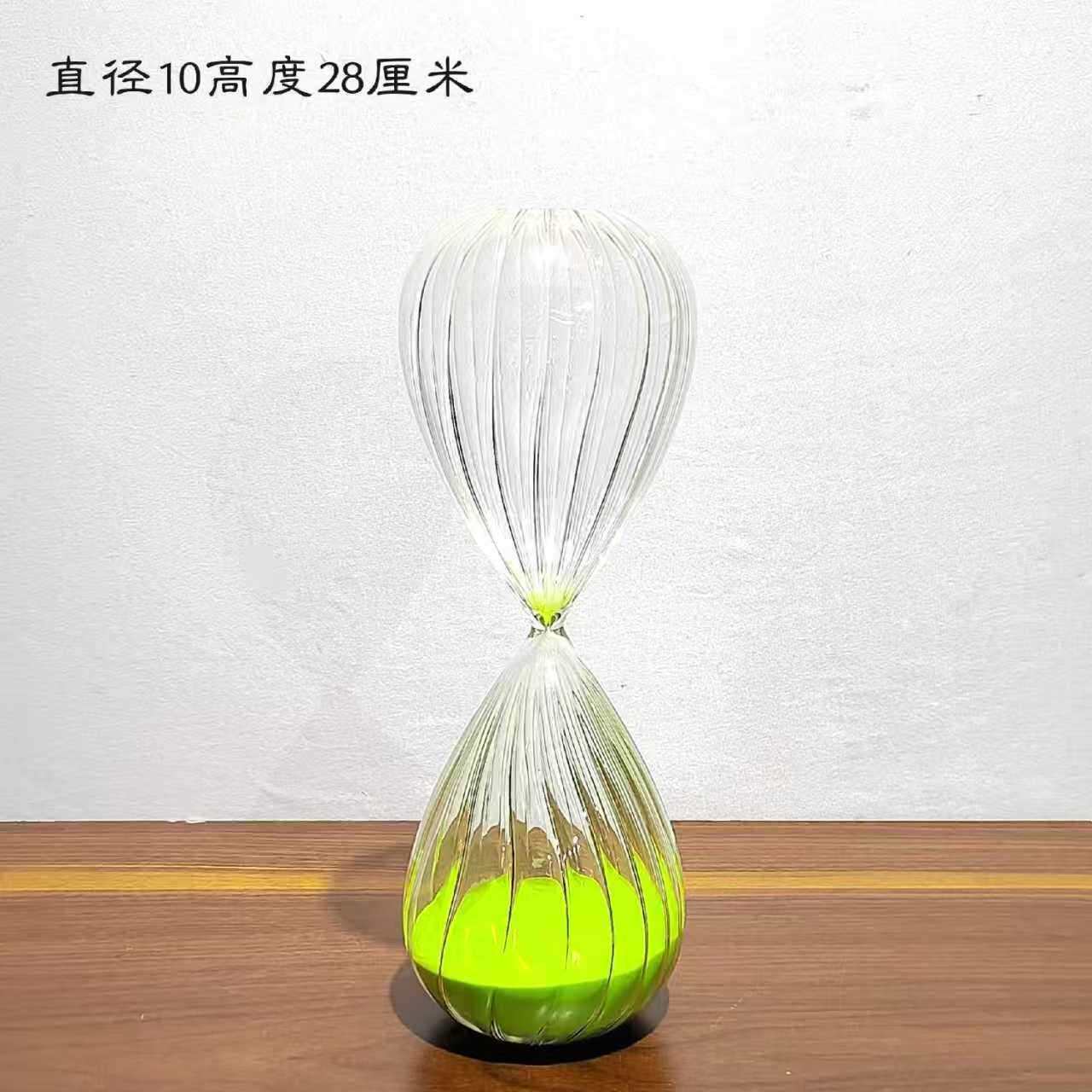 家居摆件沙漏计时器60分钟半喷球形计时沙漏玻璃工艺品装饰品沙漏