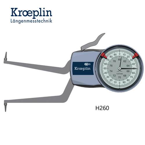 KROEPLIN指针式内卡规内径测量卡规H260
