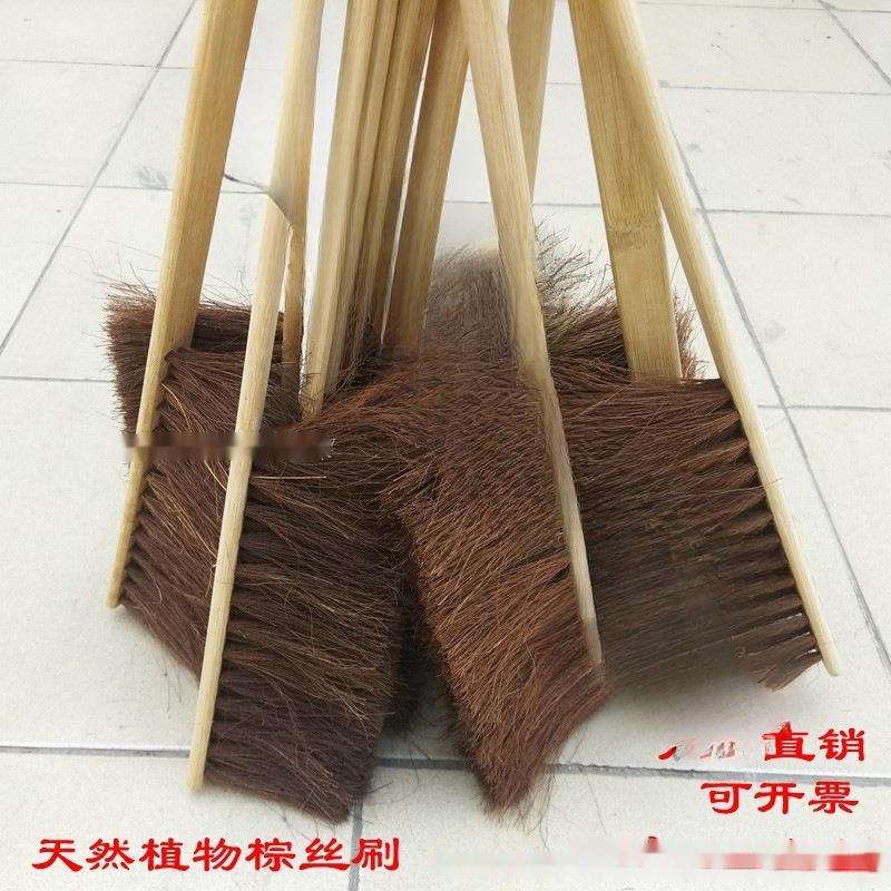 粉扑棕刷棕刷毛刷工业用刷长柄刷鬃毛装裱机器纺织