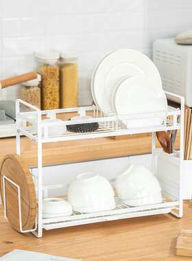 立恒厨房置物架多功能碗碟收纳架放碗架沥水架收纳盒碗筷架家用置