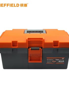 钢盾S02400415寸塑料工具箱大号多功能家用电工工具盒车载收纳