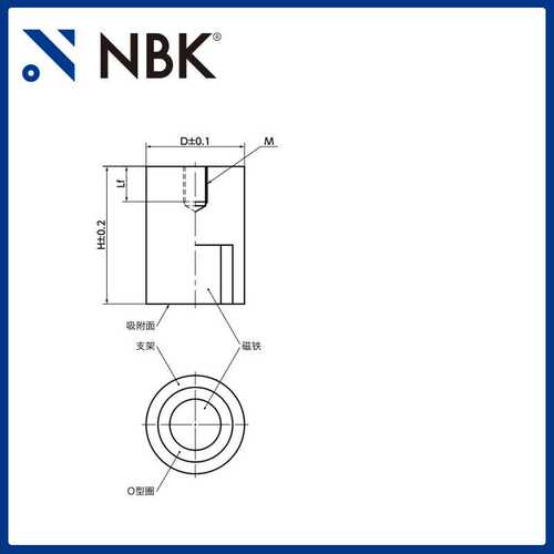 NBK JSF-ND 带座磁铁 钕 镀镍 耐热温度80℃ 机械零配件厂家直供
