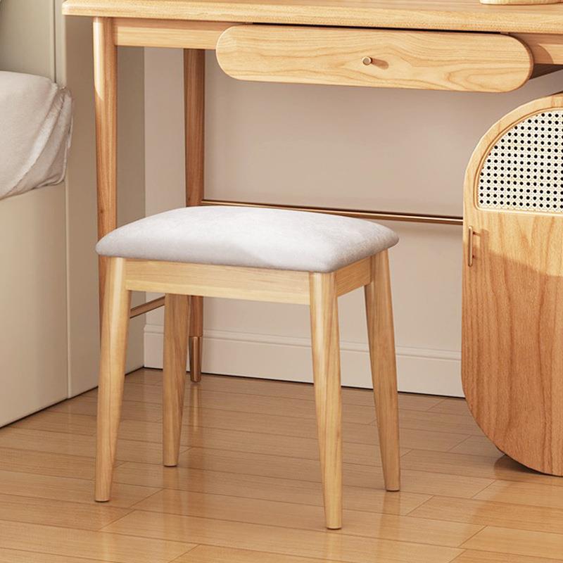 北欧化妆凳卧室梳妆凳现代简约实木凳女生梳妆台凳子家用美甲椅子