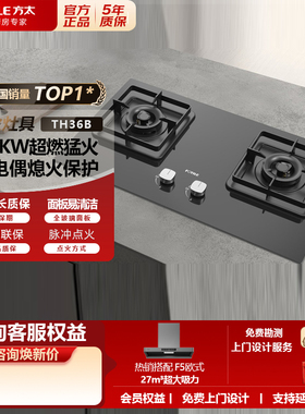 方太TH36B嵌入式燃气灶5KW家用天然气台大火力