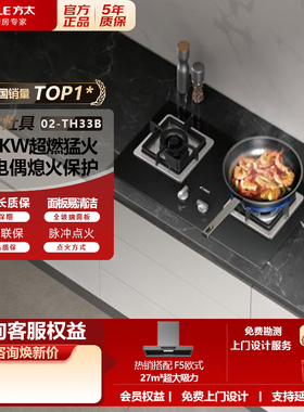 方太02-TH33B嵌入式燃气灶4.5KW家用天然气台大火力