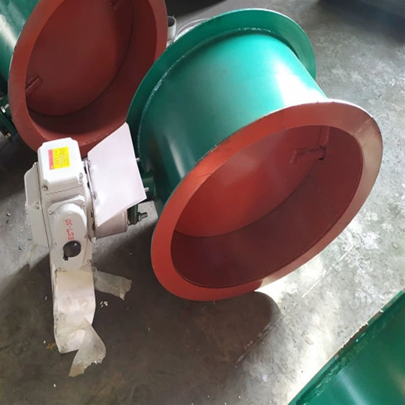 厂家DN500g圆形电动翻板阀 手动涡轮通风蝶阀  烟气调节气动风门