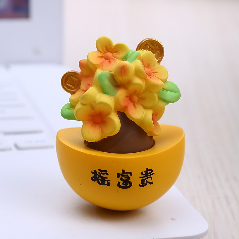 摇钱树发财树招财工位解压桌面装C饰小摆件女生日毕业礼物同事离