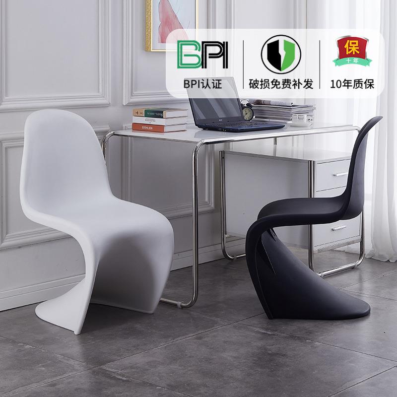 潘东椅餐椅网红潘通椅透明塑料椅子北欧家用简约现代靠背椅化妆凳图片