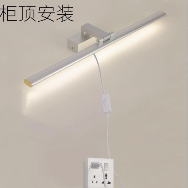 镜前灯 led卫生间柜顶安装免打孔浴室柜厕所镜柜专用镜灯
