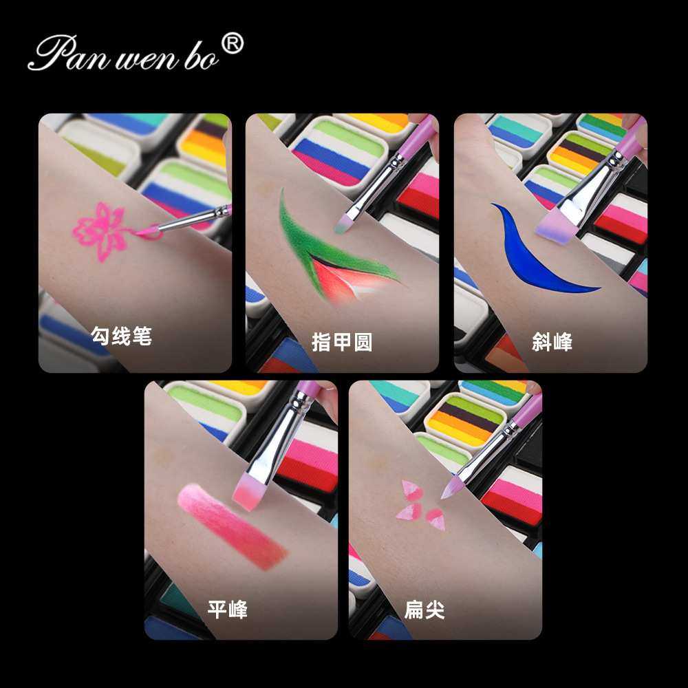 脸部专用彩绘笔脸彩笔面部木质笔刷全套套装专业拉线压花工具刷,3C数码配件,USB灯,淘宝优惠券,粉丝福利购,淘宝优惠卷