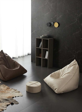 懒人沙发榻榻米卧室小型可爱少女豆袋阳台皮躺椅单人椅可拆洗沙袋