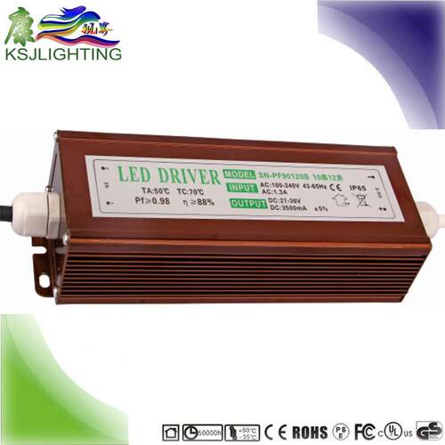 120W32V3.6A质保3年高PFCE认证投光灯led驱动路灯电源