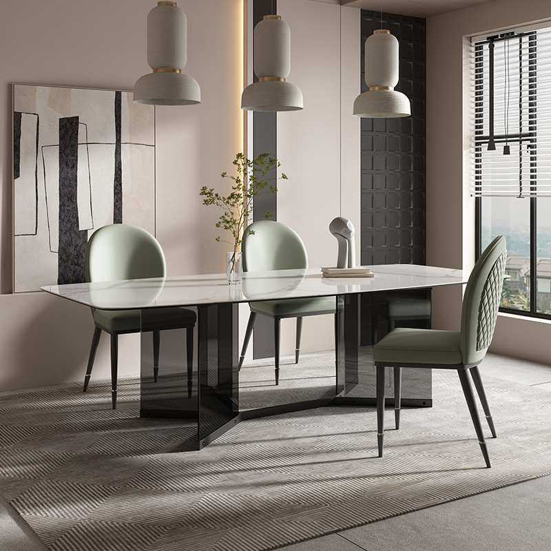 意式轻奢岩板餐桌家用现代简约悬浮岛台设计师餐桌椅组合MR521#,3C数码配件,USB灯,淘宝优惠券,粉丝福利购,淘宝优惠卷