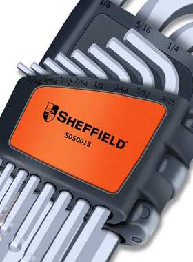 SHEFFIELD钢盾12件套英制加长球头内六角扳手s2六角扳手S050013