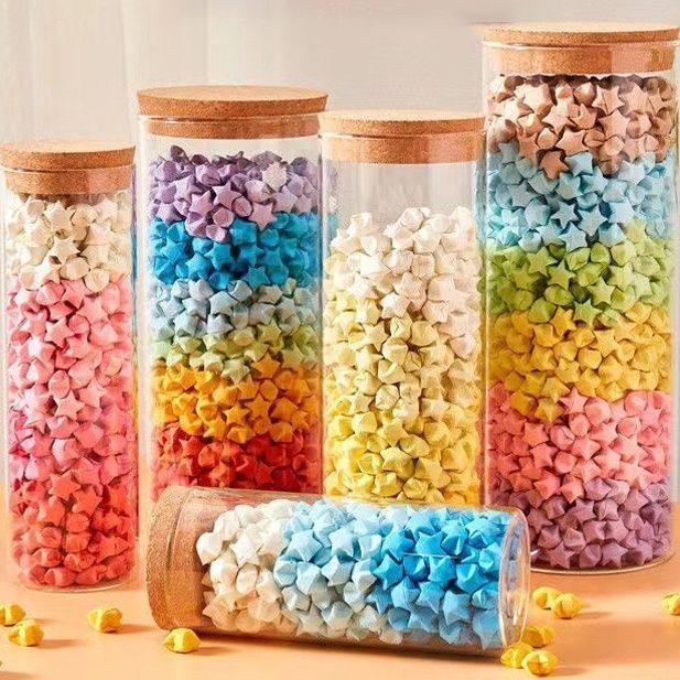 现货纸星星成品520手工折纸毕业礼物送同学彩色全套diy,家居饰品,幸运星/瓶,淘宝优惠券,粉丝福利购,淘宝优惠卷