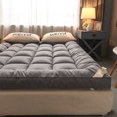 加厚羽绒棉10cm床垫可折叠1.5m1.8米单双人学生宿舍软床褥子垫被