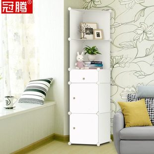 衣柜侧边柜三角形墙角落地简易卧室沙发床旁边的收纳长条小角柜子