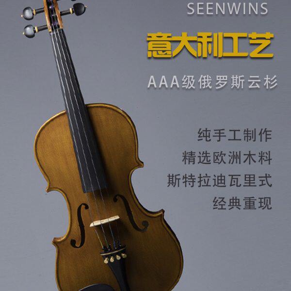 演奏乐考级专业级初学者6圣维斯SW演出手工小提琴儿童团0实木0