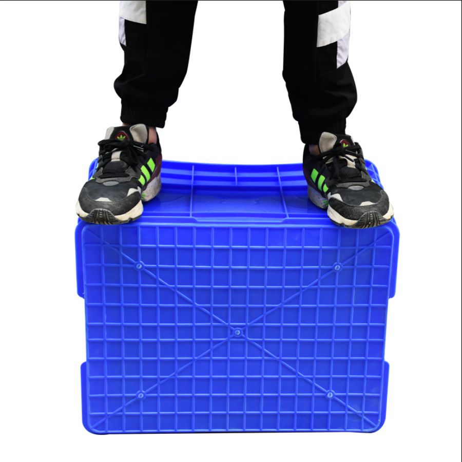 热销塑料周转箱带盖塑料箱子物流箱特大号长方形S收纳中转箱胶框