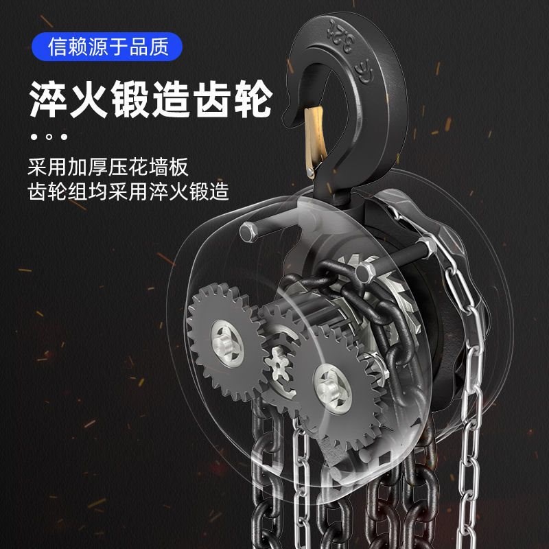 手拉葫芦倒链手动吊m葫芦2吨1吨3吨5T起重吊机家用小型铁葫芦10吨