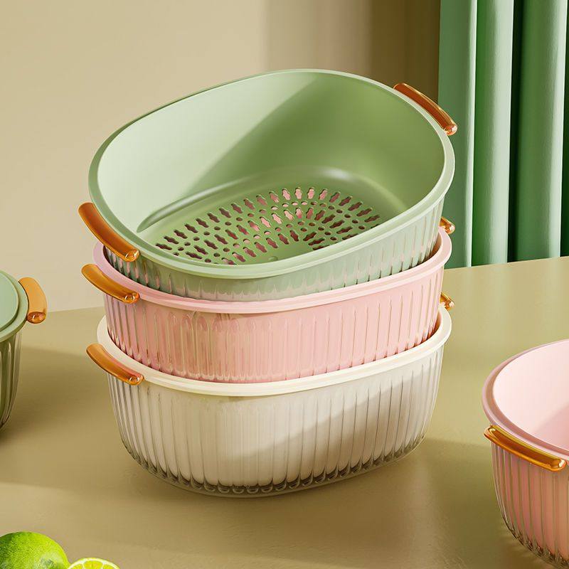 网红洗菜盆沥水篮家用厨房双层塑料果盘洗菜篮水果淘菜水果盘,餐饮具,洗菜盆/沥水篮/漏水筛,淘宝优惠券,粉丝福利购,淘宝优惠卷