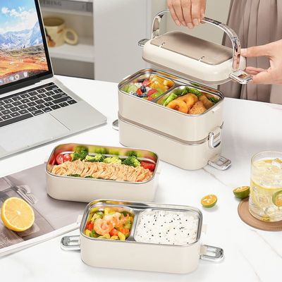 多层保温饭盒上班族学生专用可微波炉加热带饭大容量便当盒餐盒