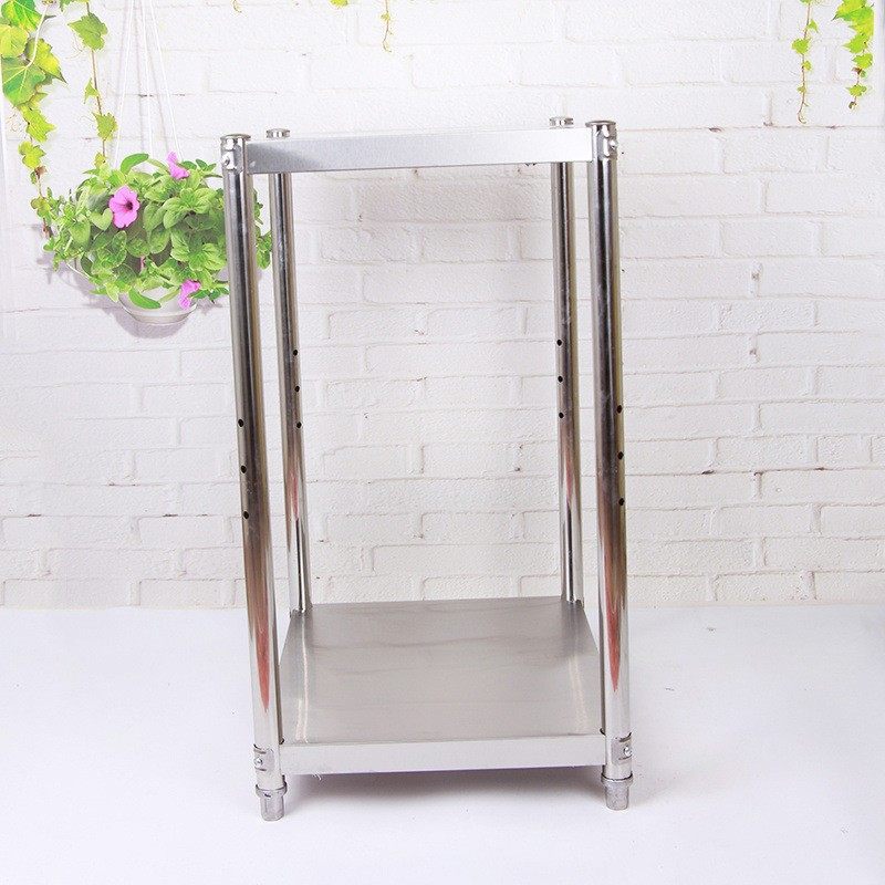 不锈钢落地正方形置物架两层厨房微波炉架多层碗架烤箱架收纳架子,厨房/烹饪用具,微波炉置物架,淘宝优惠券,粉丝福利购,淘宝优惠卷