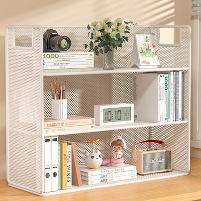 桌面置物架多层收纳架办公桌上书架分层架办公室工位整理台面