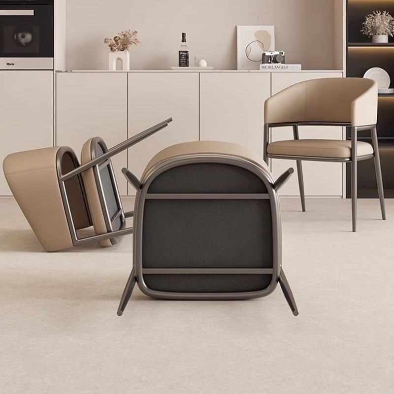 #意式轻奢餐椅家用酒店椅子客厅靠背椅J休闲现代简约极简洽谈书桌