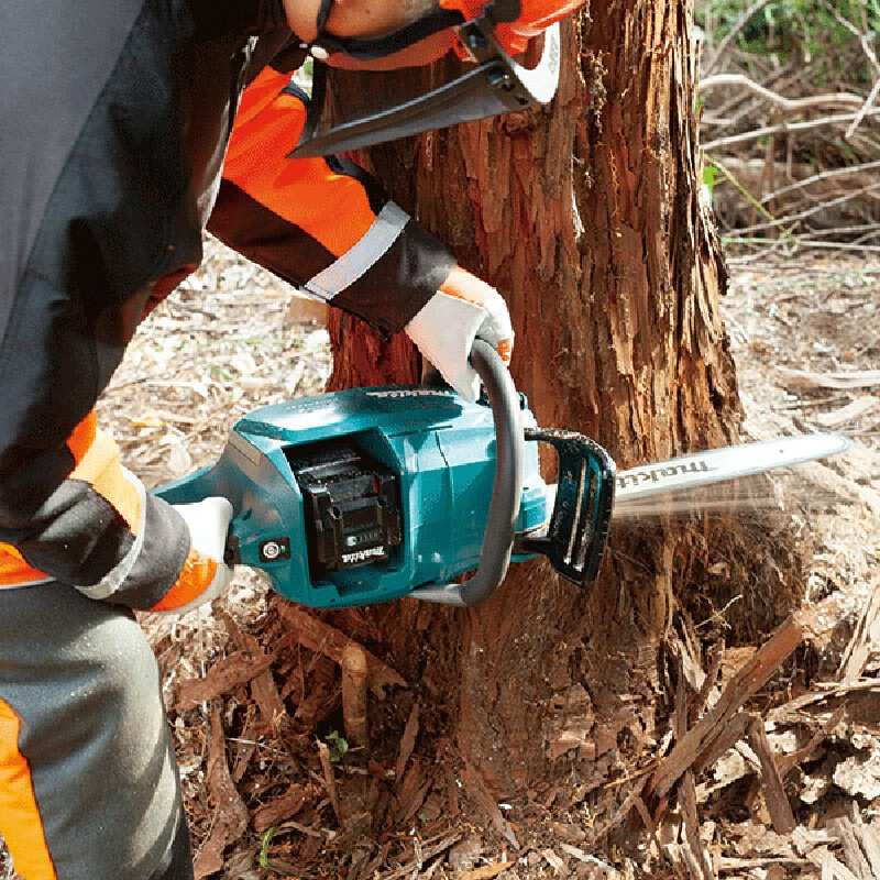 牧田40v充电式锂电池电链锯UC017G工业级大功率1600W伐木锯18寸35