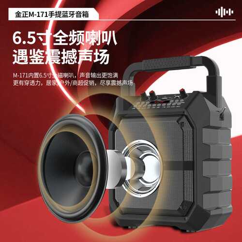 金正 M-171广场舞音响蓝牙户外音箱大音量K歌手提便携式小型移动