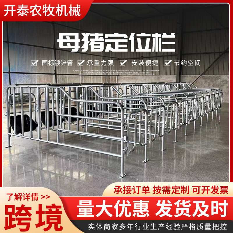 母猪定位栏限位栏落地式简易产床栏养猪设备猪圈围栏母猪限位栏
