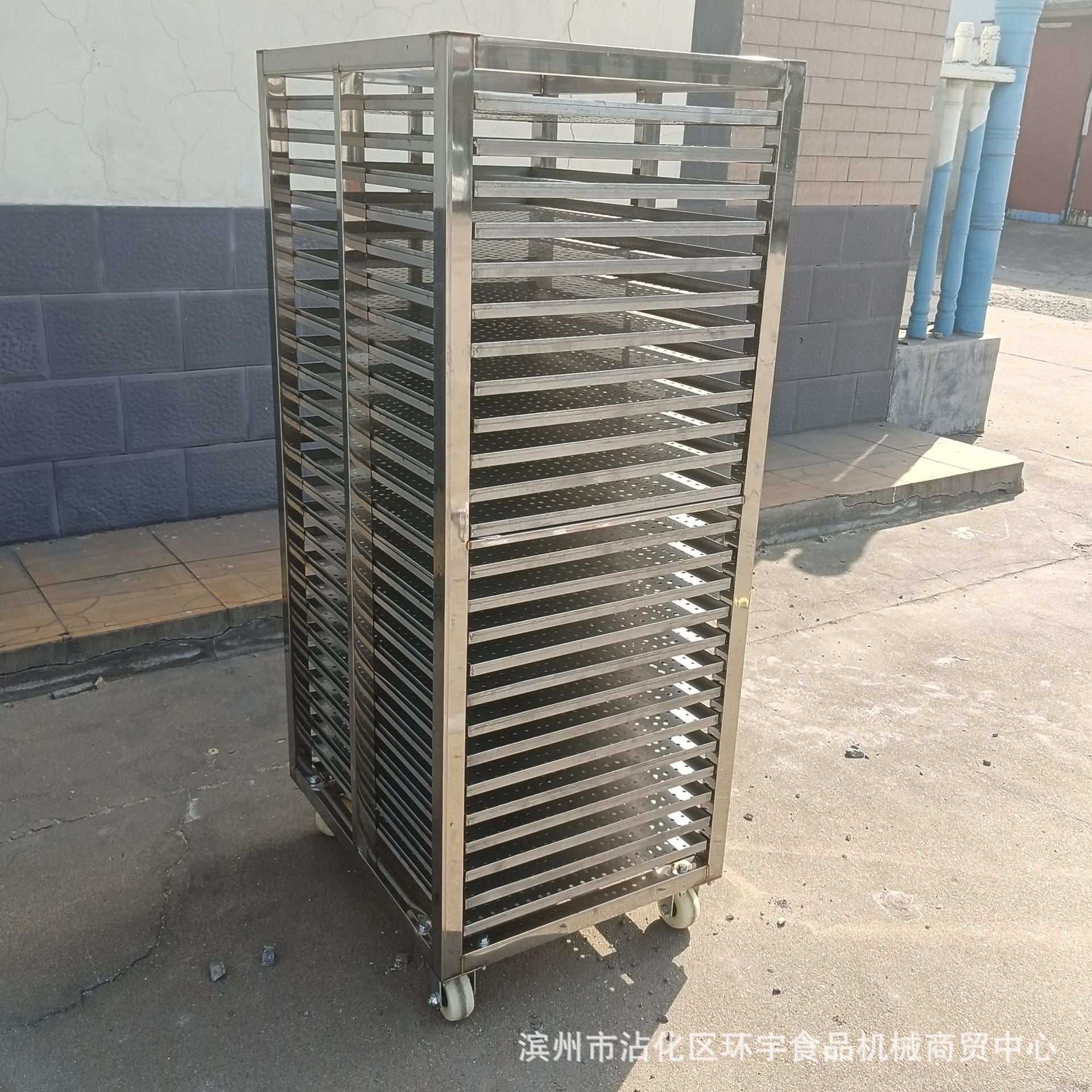 供应福建地瓜烘干架子 火锅丸子冷冻推车架子 不锈钢馒头推车