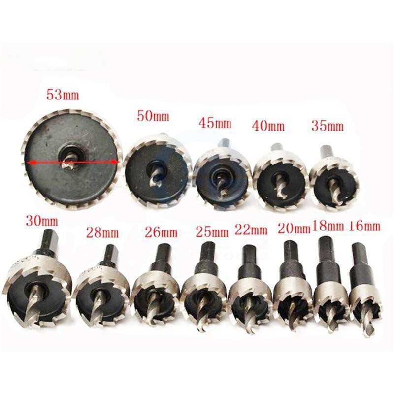 13件套高速钢锯齿开孔器套装 铁板钢板打孔16mm53mm外贸跨境,鲜花速递/花卉仿真/绿植园艺,其它园艺用品,淘宝优惠券,粉丝福利购,淘宝优惠卷