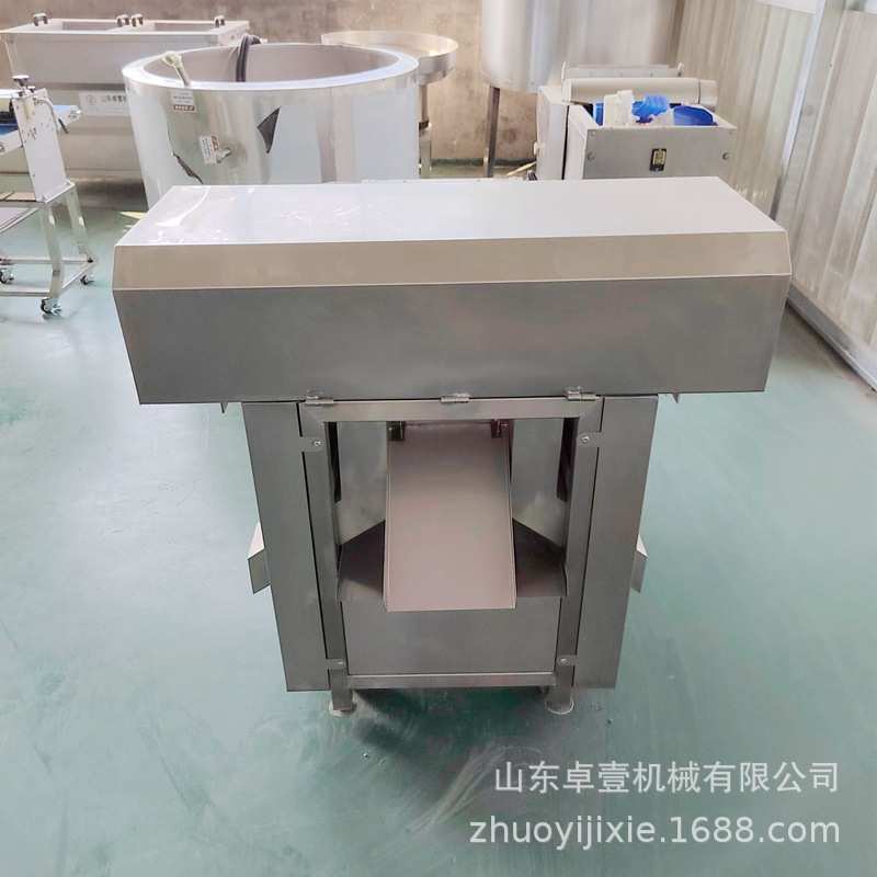 商用连续式鲜鸡爪切断机全自动凤爪切段剁骨机鸡鸭鹅掌切割机械